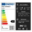 2036-D301 - 3 Spots encastrés bois Ø6cm - 1 fenêtre