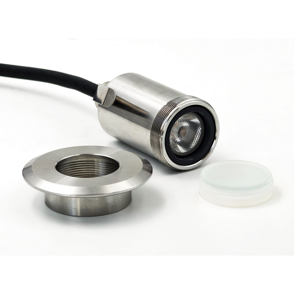 2646-D401 - Encastré béton Ø 52mm 3W 3000°K - Top INOX 1 fenêtre