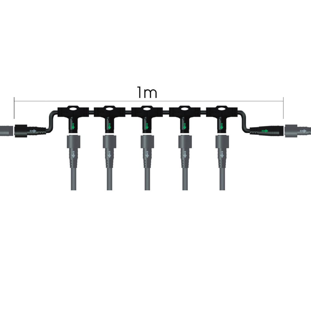 0320 - Connecteur Rideau 1m 5 sorties