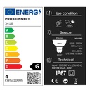 3416 - Projecteur Noir Alu TARGET10 - 4W - 3000°K