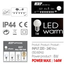 B001 - Guirlande 5m 8xE27 Multicolor