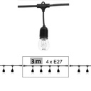 8603-C920 - Guirlande (Extension) 3m 4xE27/G125 Fil 2700K