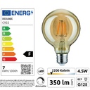 8606-C922 - Guirlande (Extension) 6m 8xE27/G125 Fil 2200K