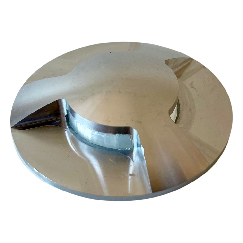 D303 - 3 Top Alu brossé pour Spot Ø6cm 2036 - 3 Fenêtres