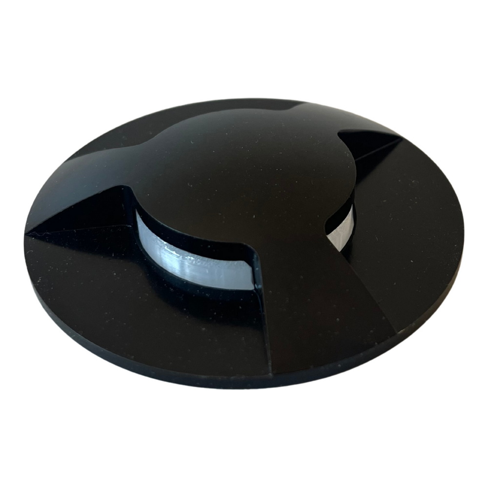 D313 - 3 Top Alu noir pour Spot Ø6cm 2036 - 3 Fenêtres