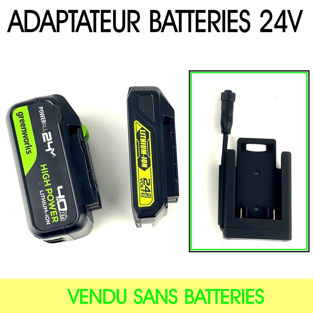 F500 - Adaptateur pour Batteries 24 V type Electroportatif