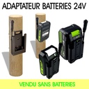 F500 - Adaptateur pour Batteries 24 V type Electroportatif