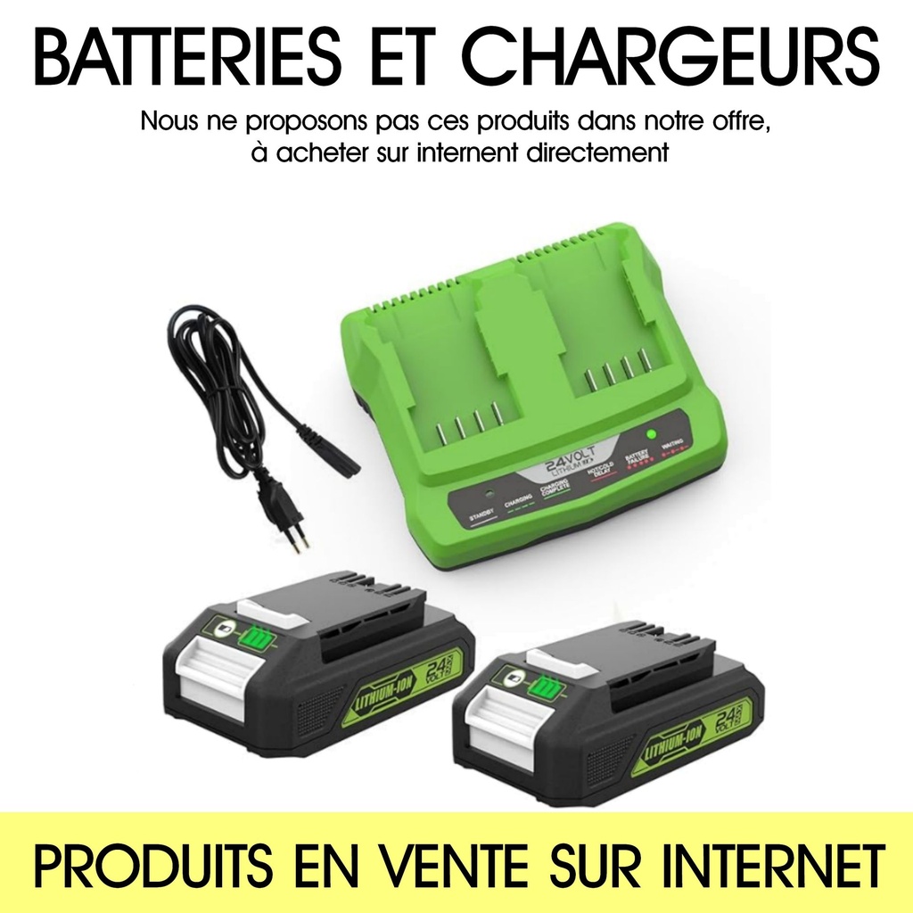 F500 - Adaptateur pour Batteries 24 V type Electroportatif