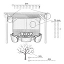 9510 - EXTENSION - Guirlande 30 LEDS (Fixe) - 3 m - Fil Noir - Blanc Chaud 2200°k