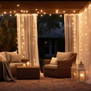 9510 - EXTENSION - Guirlande 30 LEDS (Fixe) - 3 m - Fil Noir - Blanc Chaud 2200°k