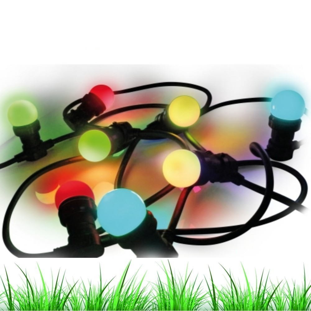 B001 - Guirlande 5m 8xE27 Multicolor