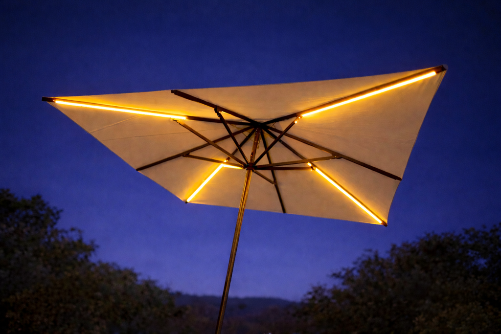PRO Parasol Lighting Kit: 4x LED Strip 1.1m (4x750 Lumens)