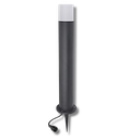 4224 - Borne Noire ZEN, Ø 8,4cm + Piquet Ht 60cm