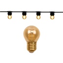 Guirlande 6m MUSETTE (Ampoules Vintage) 12xE27/G45 LED 1W - 1700K