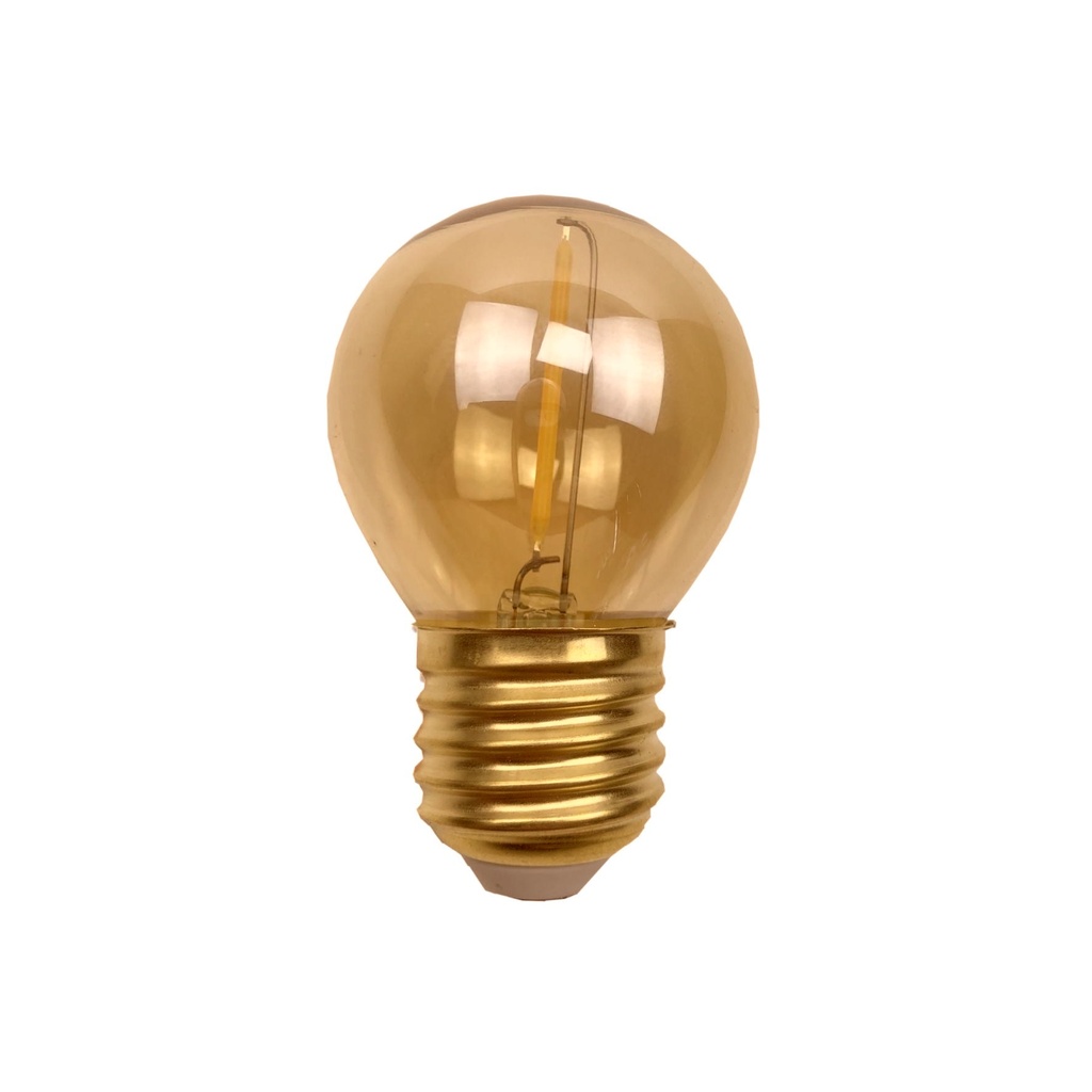 Ampoule E27/G45 Fil. LED 1W - 1700K - Antic