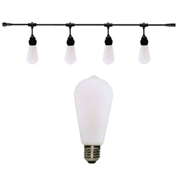 [8606-C720] Guirlande 6m MILKY WAY (Ampoules Blanche) 8xE27/ST64 LED 4,5W - 2700K